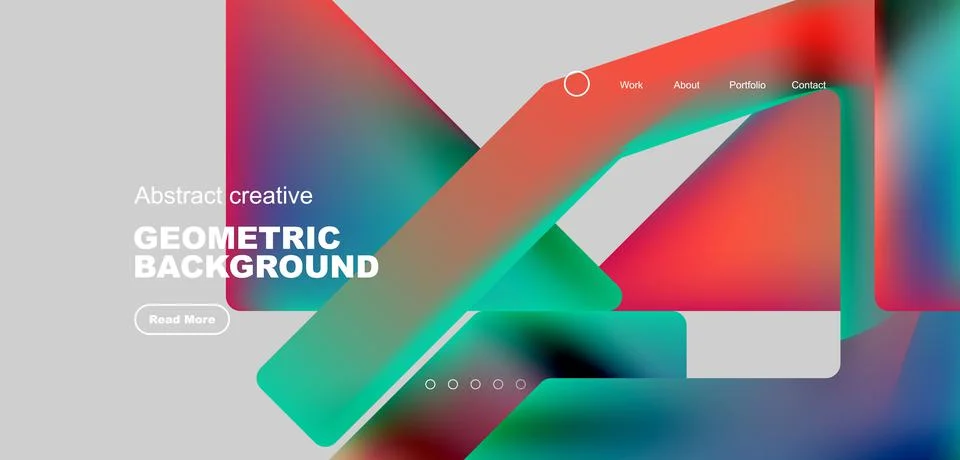 Fluid triangles minimal abstract background. Techno or business concept, pattern Stock Illustration