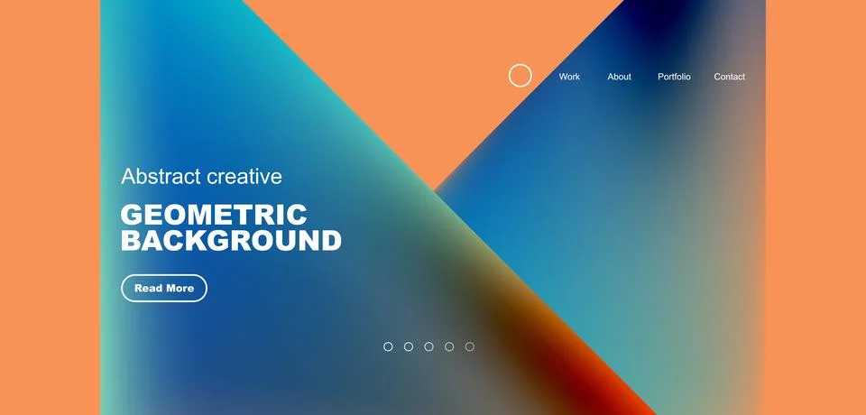 Fluid triangles minimal abstract background. Techno or business concept, pattern Stock Illustration