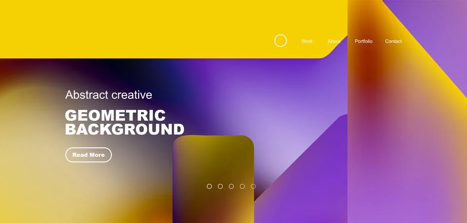 Fluid triangles minimal abstract background. Techno or business concept, pattern Illustrazione stock
