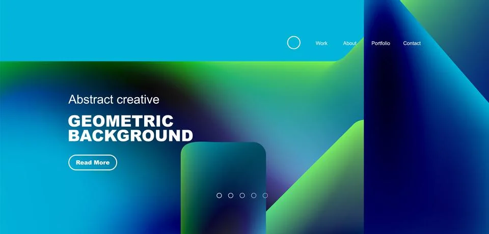 Fluid triangles minimal abstract background. Techno or business concept, pattern Illustrazione stock