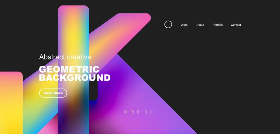 Fluid triangles minimal abstract background. Techno or business concept, pattern Illustrazione stock
