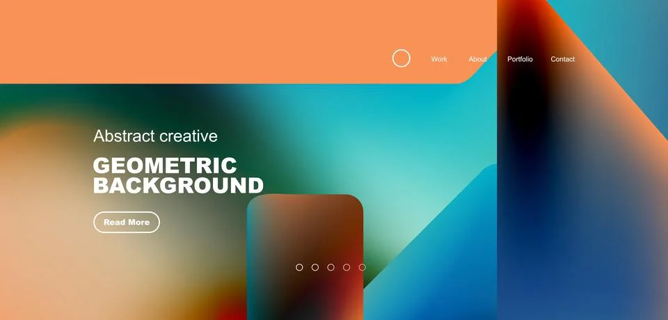 Fluid triangles minimal abstract background. Techno or business concept, pattern Illustrazione stock