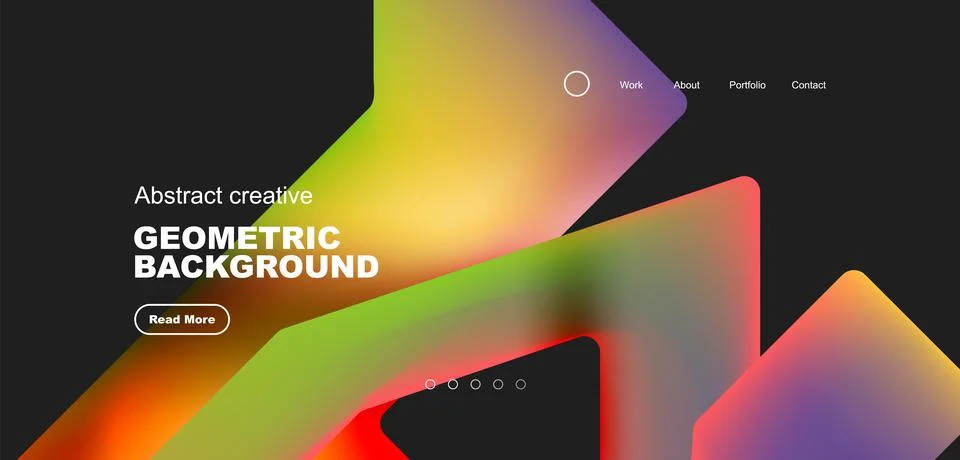 Fluid triangles minimal abstract background. Techno or business concept, pattern Stock Illustration