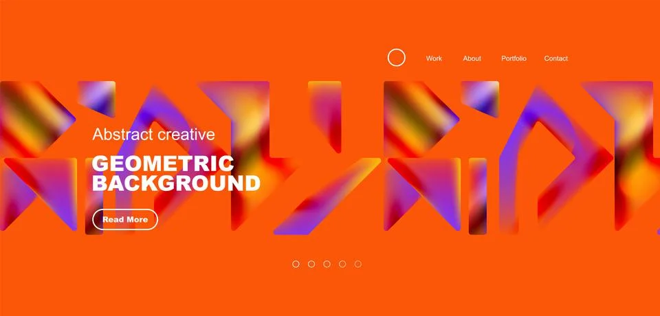 Fluid triangles minimal abstract background. Techno or business concept, pattern 스톡 일러스트