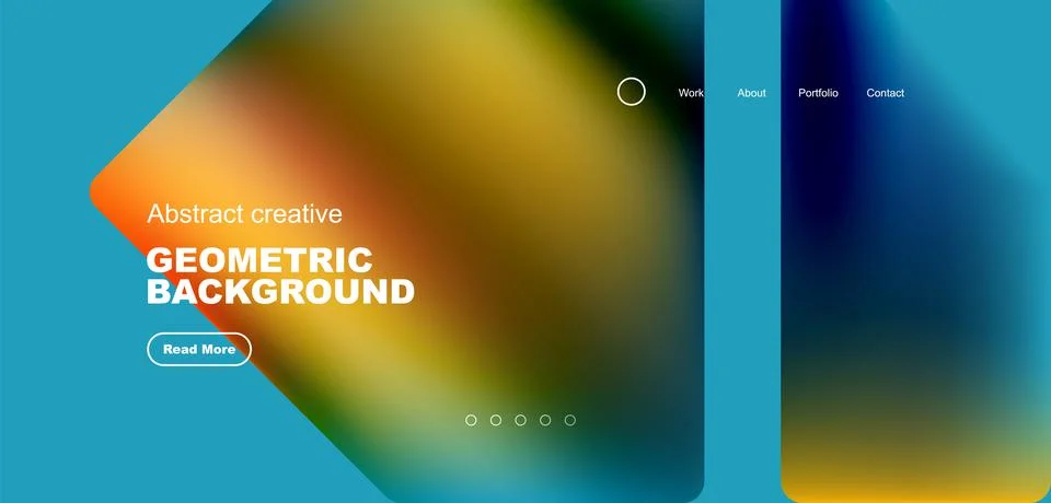 Fluid triangles minimal abstract background. Techno or business concept, pattern 库存插图