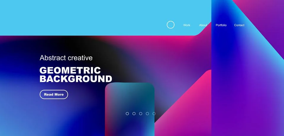 Fluid triangles minimal abstract background. Techno or business concept, pattern Stock Illustration