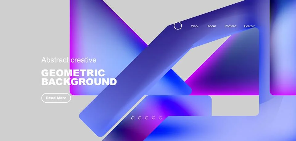 Fluid triangles minimal abstract background. Techno or business concept, pattern 스톡 일러스트