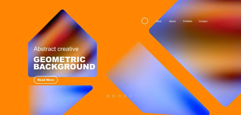 Fluid triangles minimal abstract background. Techno or business concept, pattern Illustrazione stock