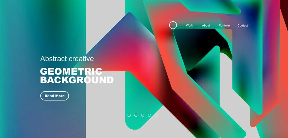 Fluid triangles minimal abstract background. Techno or business concept, pattern 스톡 일러스트