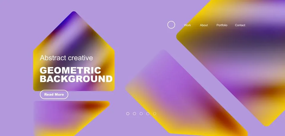 Fluid triangles minimal abstract background. Techno or business concept, pattern Stock Illustration