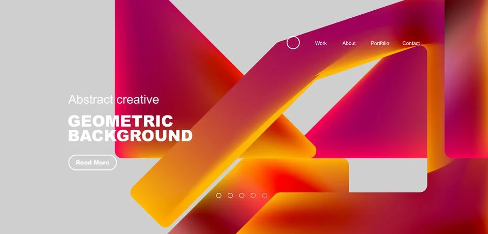 Fluid triangles minimal abstract background. Techno or business concept, pattern Stock Illustration