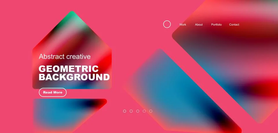 Fluid triangles minimal abstract background. Techno or business concept, pattern Stock Illustration