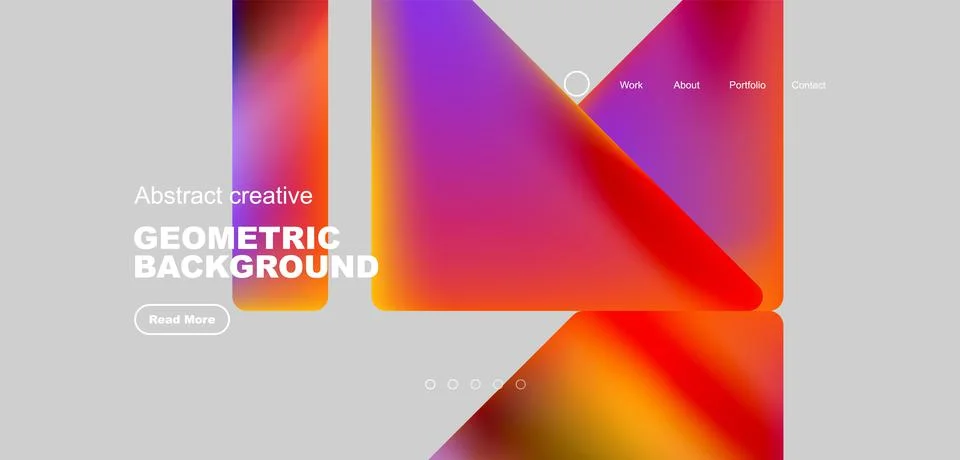 Fluid triangles minimal abstract background. Techno or business concept, pattern Illustrazione stock