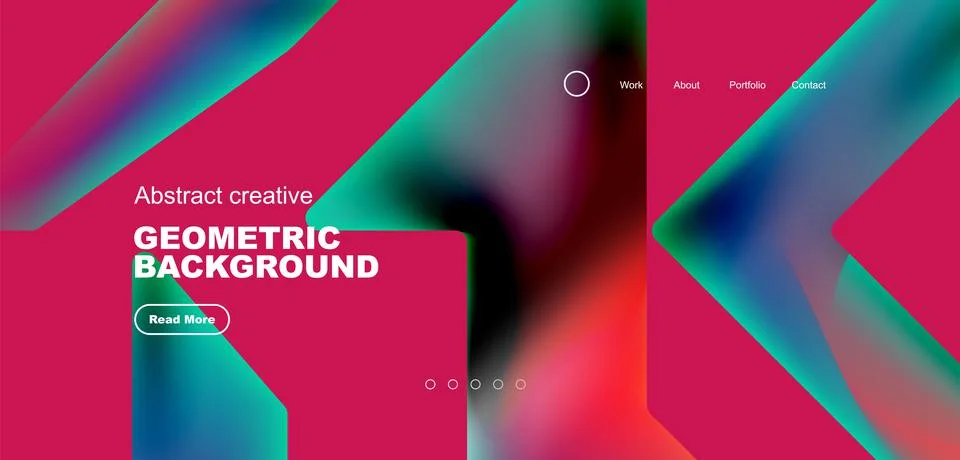 Fluid triangles minimal abstract background. Techno or business concept, pattern 스톡 일러스트