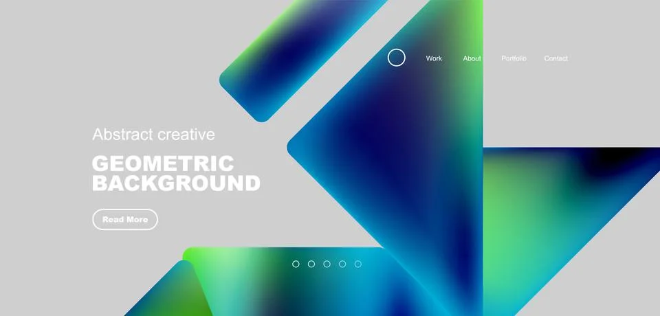 Fluid triangles minimal abstract background. Techno or business concept, pattern Illustrazione stock
