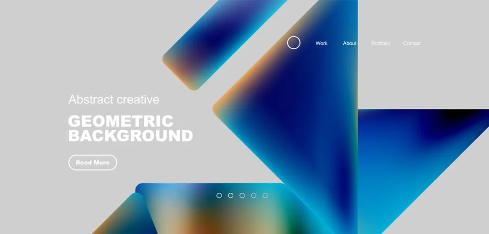 Fluid triangles minimal abstract background. Techno or business concept, pattern Illustrazione stock