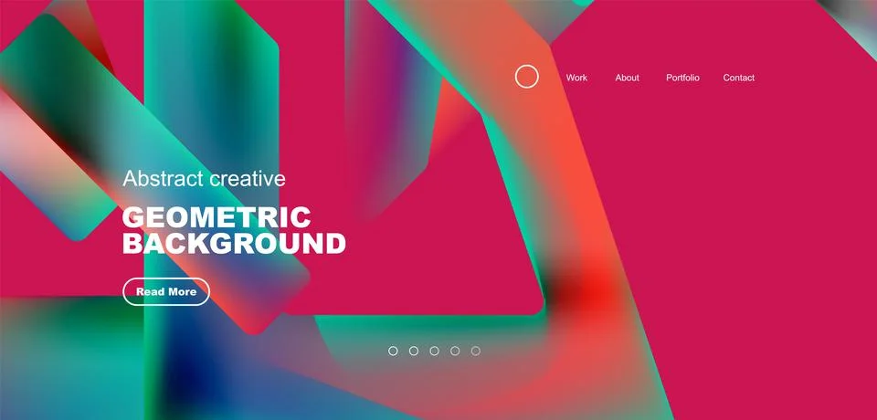 Fluid triangles minimal abstract background. Techno or business concept, pattern Stock Illustration