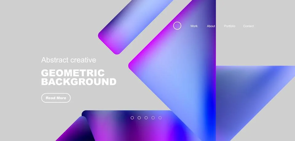 Fluid triangles minimal abstract background. Techno or business concept, pattern 库存插图