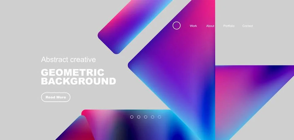 Fluid triangles minimal abstract background. Techno or business concept, pattern Illustrazione stock