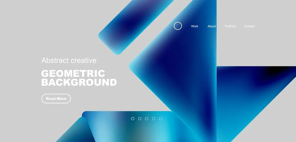 Fluid triangles minimal abstract background. Techno or business concept, pattern Stock Illustration