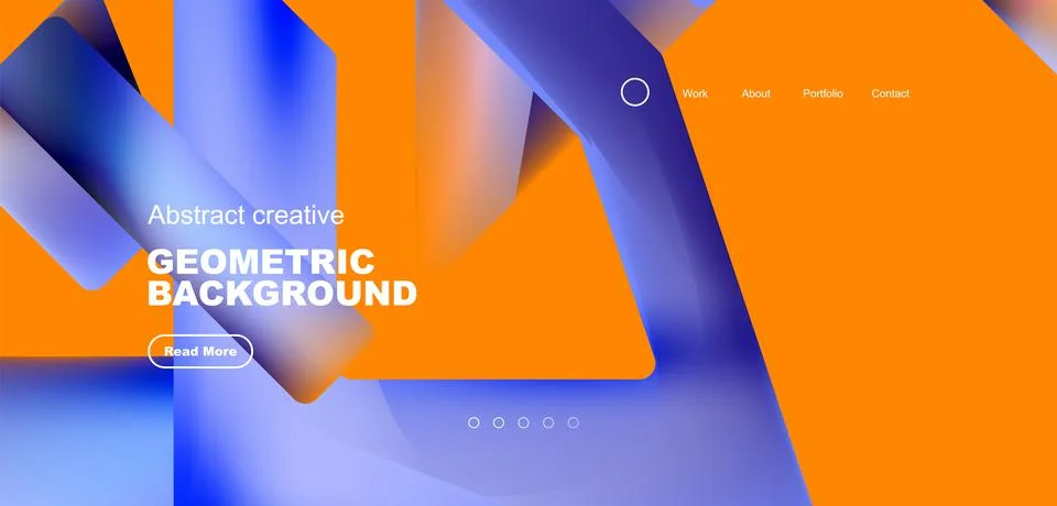 Fluid triangles minimal abstract background. Techno or business concept, pattern Illustrazione stock