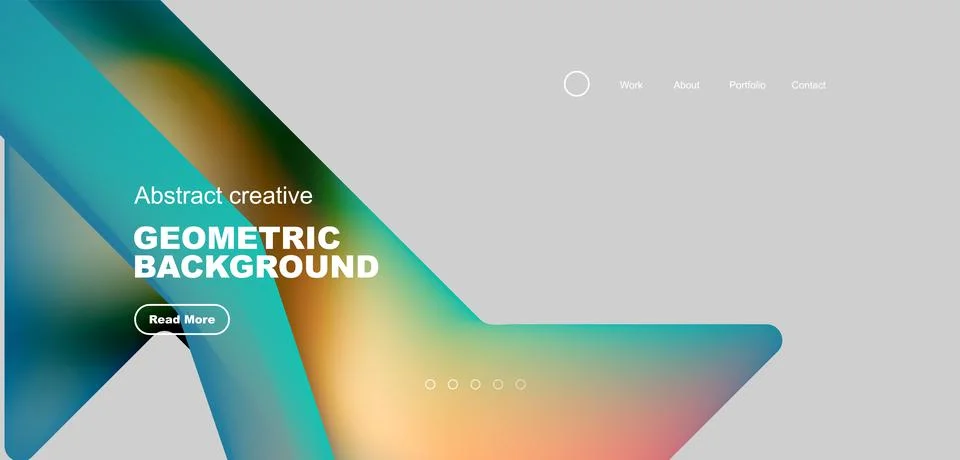Fluid triangles minimal abstract background. Techno or business concept, pattern Stock Illustration