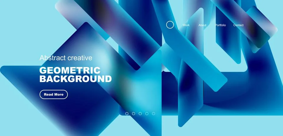 Fluid triangles minimal abstract background. Techno or business concept, pattern Stock Illustration