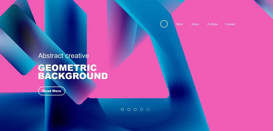 Fluid triangles minimal abstract background. Techno or business concept, pattern Stock Illustration