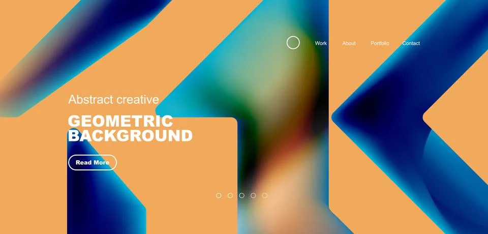Fluid triangles minimal abstract background. Techno or business concept, pattern Illustrazione stock