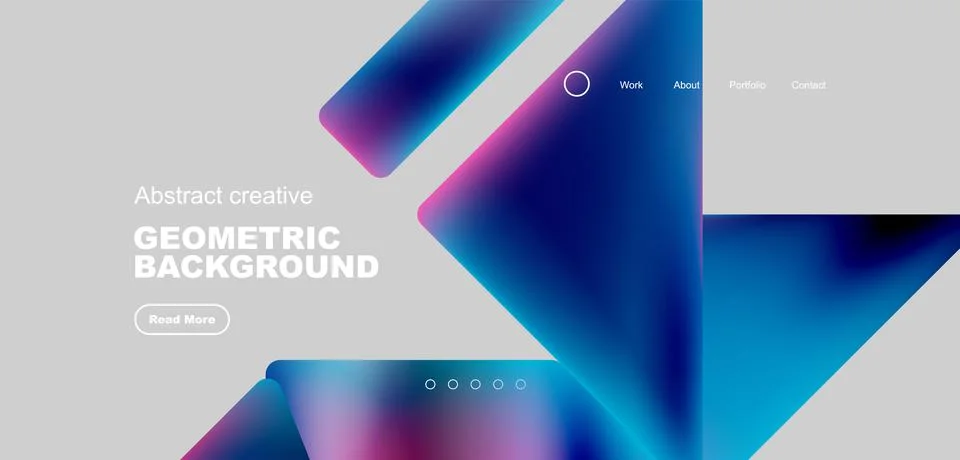 Fluid triangles minimal abstract background. Techno or business concept, pattern Illustrazione stock