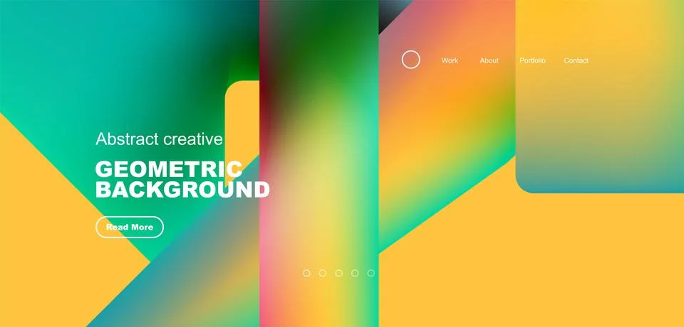 Fluid triangles minimal abstract background. Techno or business concept, pattern 스톡 일러스트