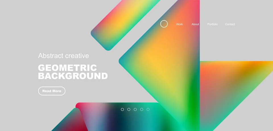 Fluid triangles minimal abstract background. Techno or business concept, pattern Illustrazione stock