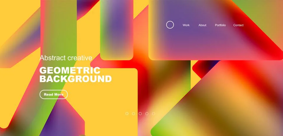 Fluid triangles minimal abstract background. Techno or business concept, pattern Stock Illustration