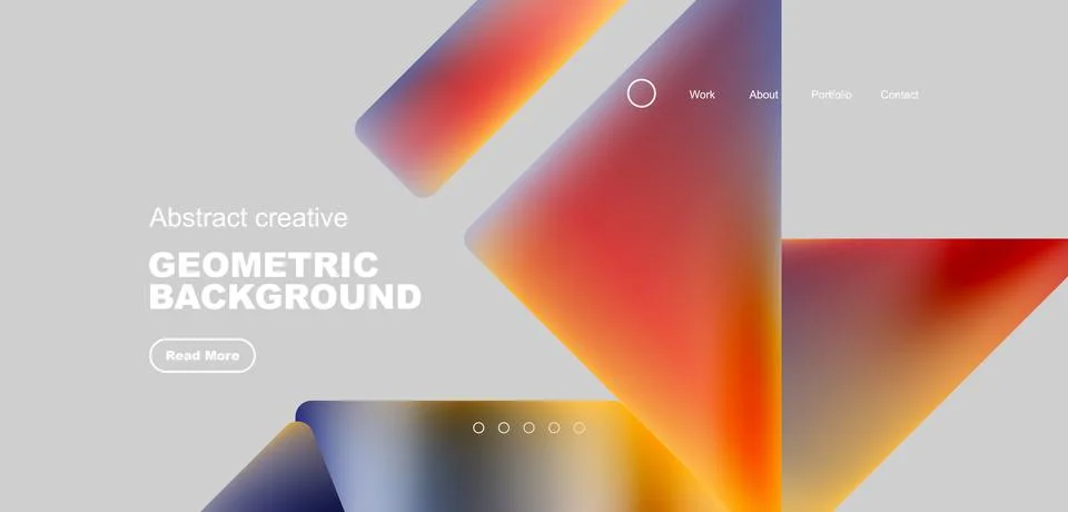 Fluid triangles minimal abstract background. Techno or business concept, pattern Stock Illustration