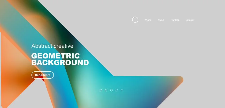 Fluid triangles minimal abstract background. Techno or business concept, pattern Illustrazione stock