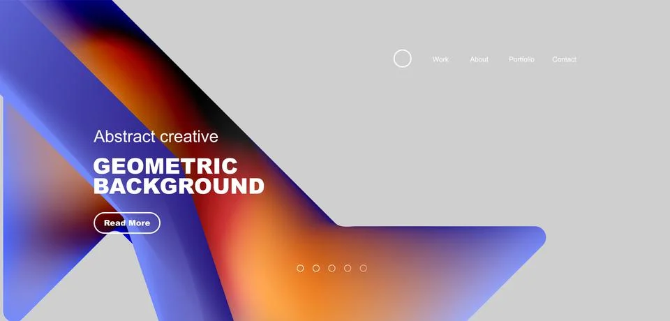 Fluid triangles minimal abstract background. Techno or business concept, pattern Illustrazione stock