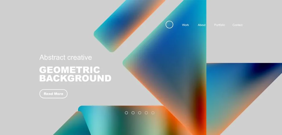Fluid triangles minimal abstract background. Techno or business concept, pattern 스톡 일러스트