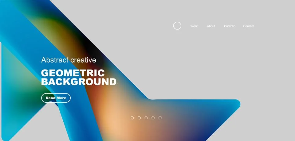 Fluid triangles minimal abstract background. Techno or business concept, pattern Illustrazione stock