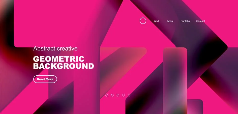 Fluid triangles minimal abstract background. Techno or business concept, pattern Stock Illustration