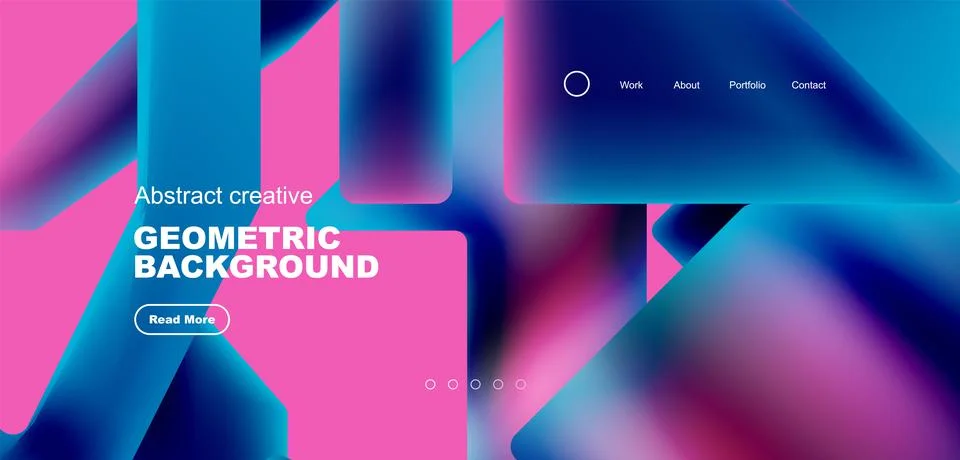 Fluid triangles minimal abstract background. Techno or business concept, pattern 스톡 일러스트