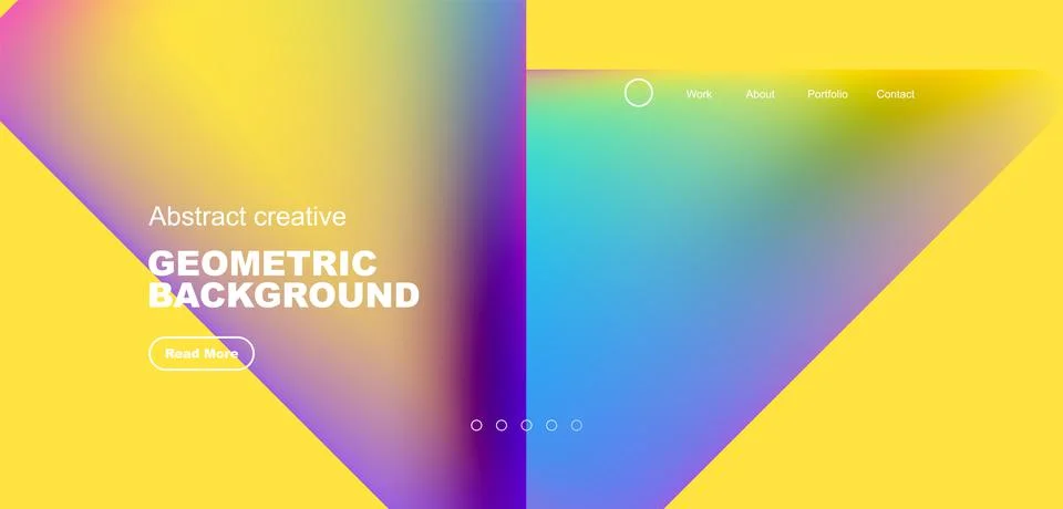 Fluid triangles minimal abstract background. Techno or business concept, pattern 스톡 일러스트