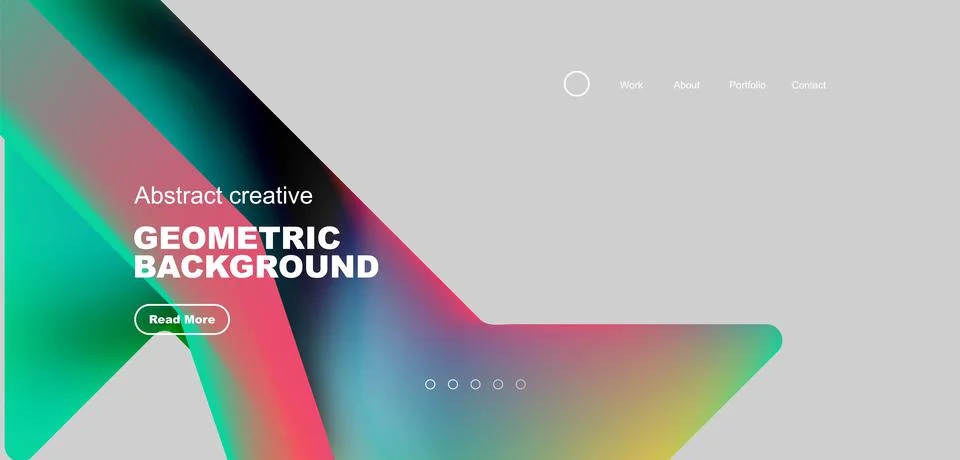 Fluid triangles minimal abstract background. Techno or business concept, pattern Stock Illustration
