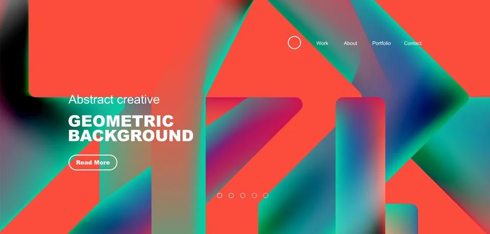 Fluid triangles minimal abstract background. Techno or business concept, pattern Illustrazione stock