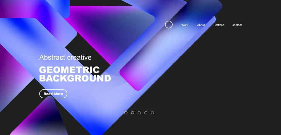 Fluid triangles minimal abstract background. Techno or business concept, pattern Stock Illustration