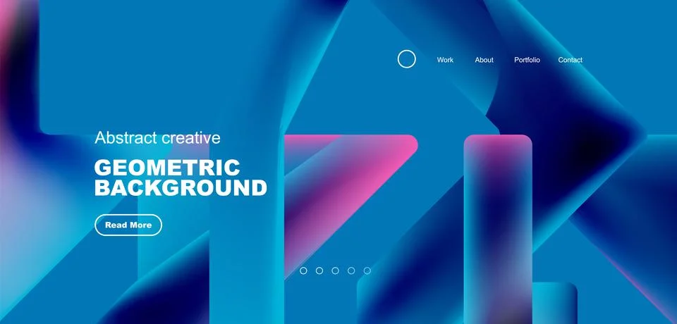 Fluid triangles minimal abstract background. Techno or business concept, pattern 스톡 일러스트