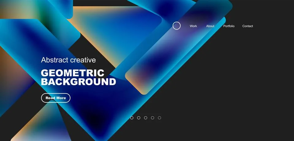 Fluid triangles minimal abstract background. Techno or business concept, pattern Illustrazione stock