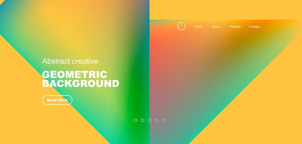 Fluid triangles minimal abstract background. Techno or business concept, pattern Illustrazione stock
