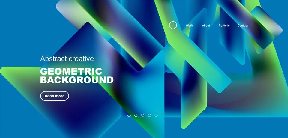 Fluid triangles minimal abstract background. Techno or business concept, pattern Illustrazione stock