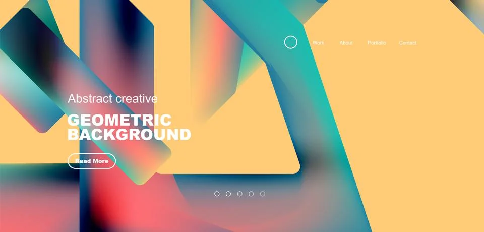 Fluid triangles minimal abstract background. Techno or business concept, pattern Stock Illustration