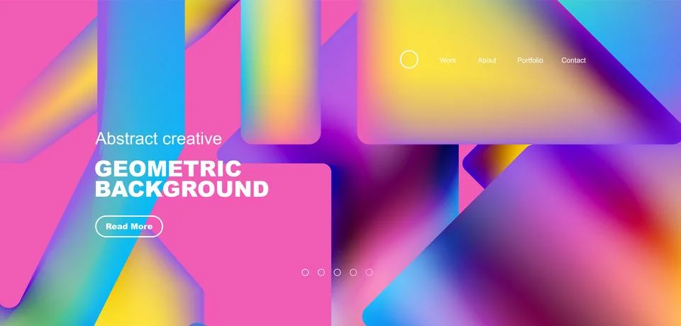 Fluid triangles minimal abstract background. Techno or business concept, pattern Illustrazione stock